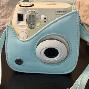 Fujifilm Instax Mini 7s Instant Camera - White Blue Case, Tested and Works